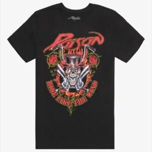 Hot Topic Poison‎ Ride Like The Wind Large T-Shirt